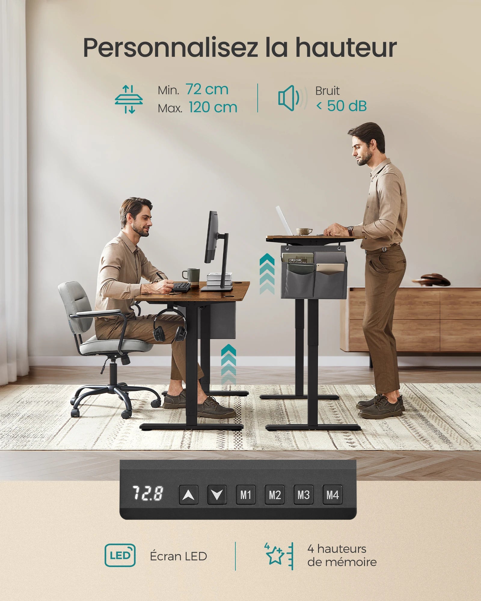 Bureau Électrique Réglable en Hauteur