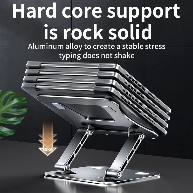 Support Pliable en Aluminium – Pour ordinateur et tablette(jusqu’à 17")