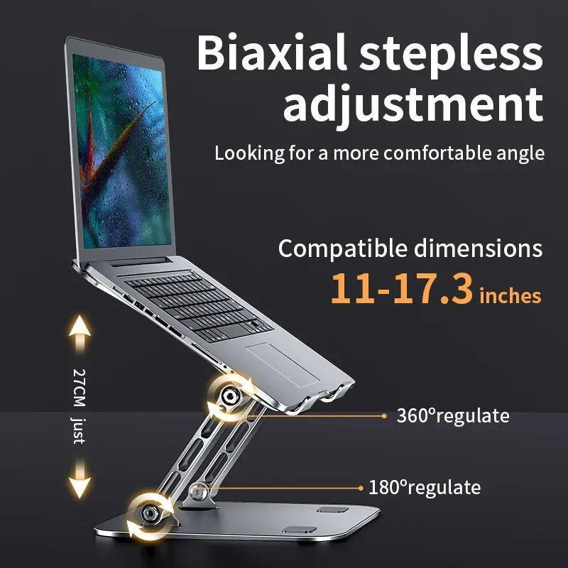 Support Pliable en Aluminium – Pour ordinateur et tablette(jusqu’à 17")