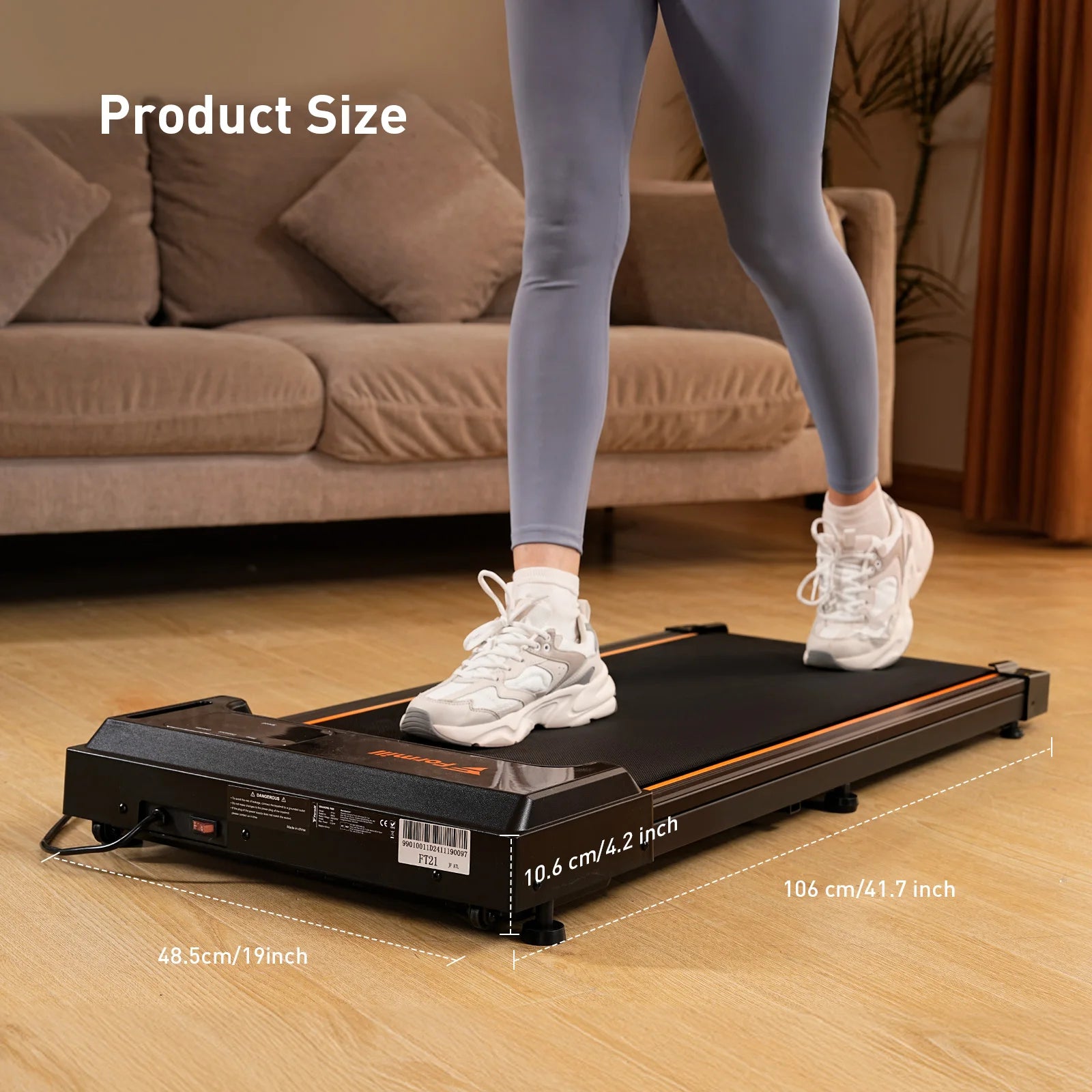 Tapis roulant plat
