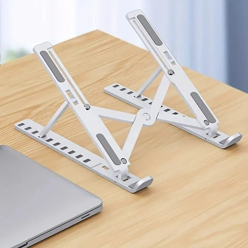 Support PC Portable Pliable et Réglable – Léger, Ergonomique, Compatible MacBook & PC
