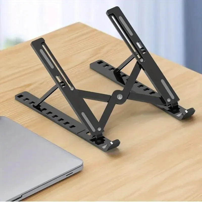 Support PC Portable Pliable et Réglable – Léger, Ergonomique, Compatible MacBook & PC