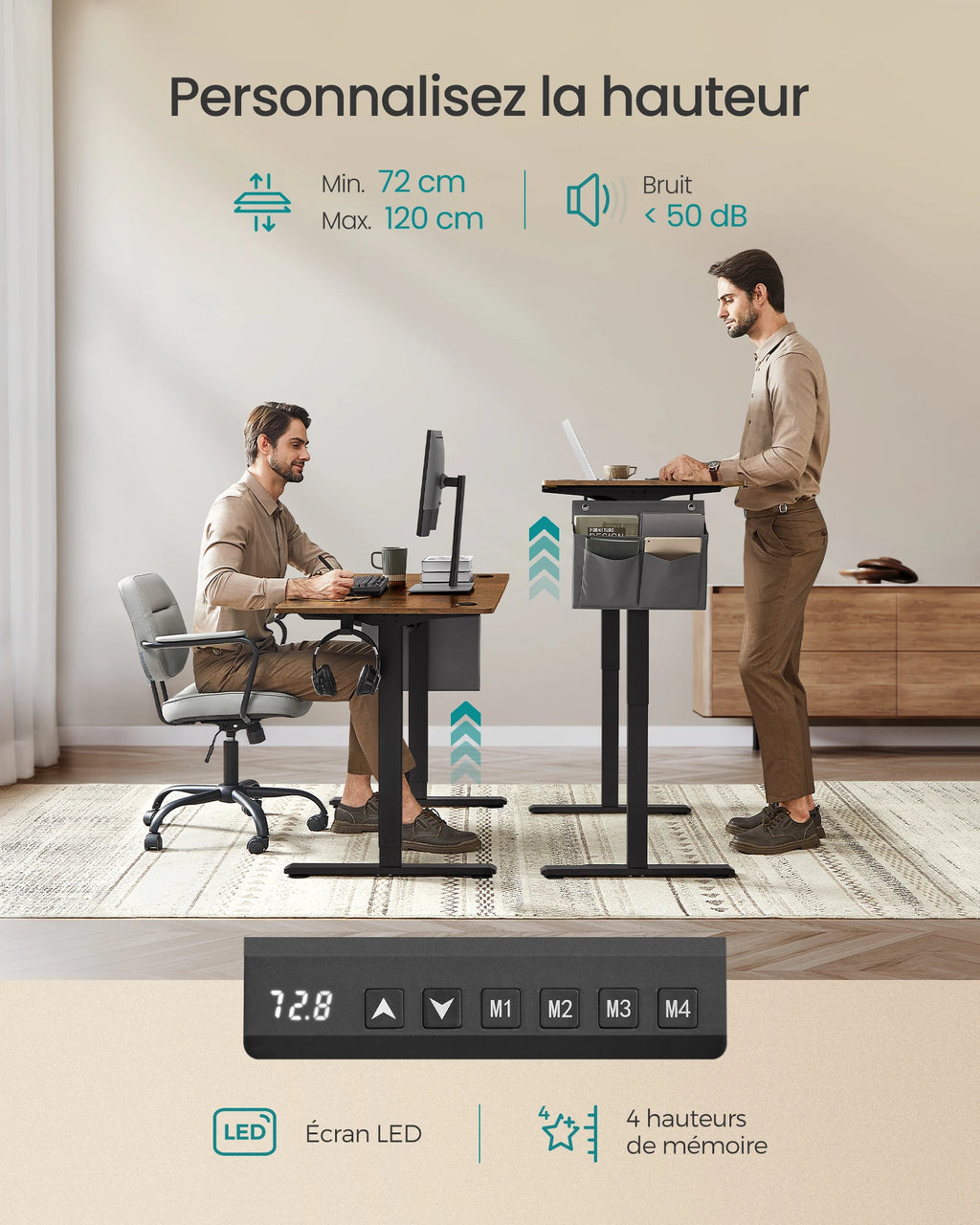 Bureau Électrique Réglable en Hauteur