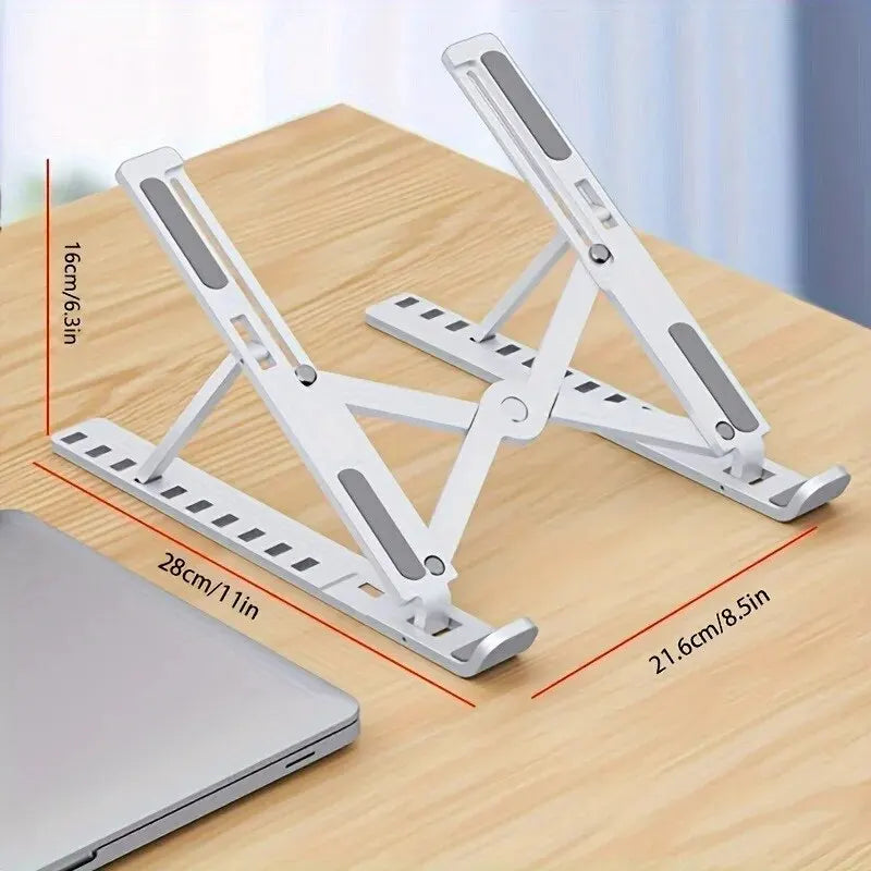 Support PC Portable Pliable et Réglable – Léger, Ergonomique, Compatible MacBook & PC