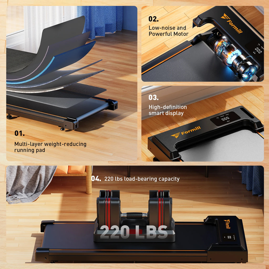 Tapis roulant plat