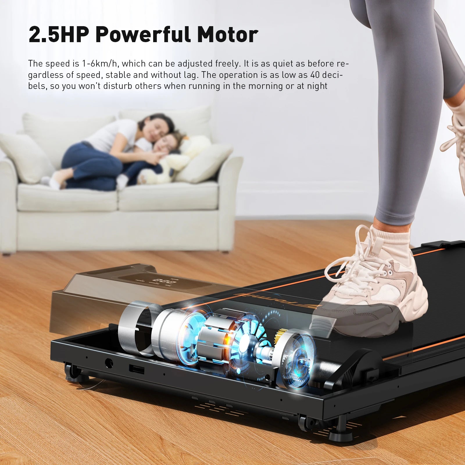 Tapis roulant plat